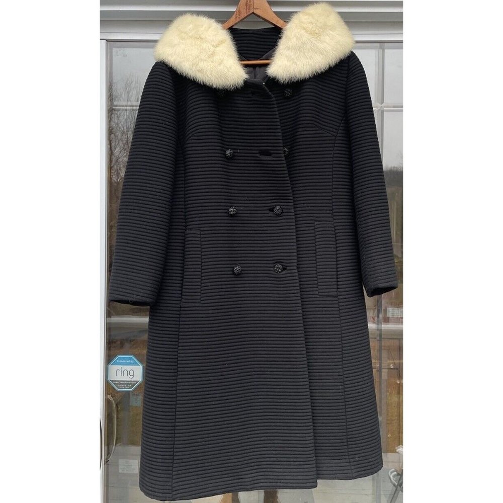 Mid-Century Modern Forstmann Ladies Coat Vintage Fashion Designer Clothing